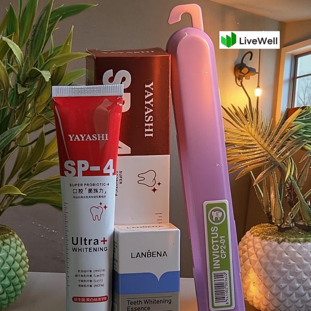 SP 4 Probiotic Ultra Whitening Toothpaste+ Lanbena Whitening Essence