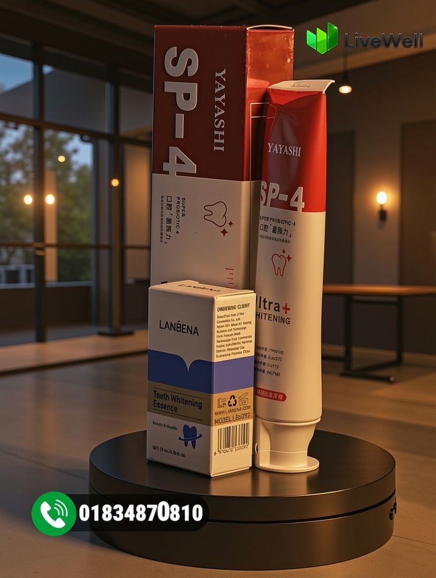 SP 4 Probiotic Ultra Whitening Toothpaste+ Lanbena Whitening Essence
