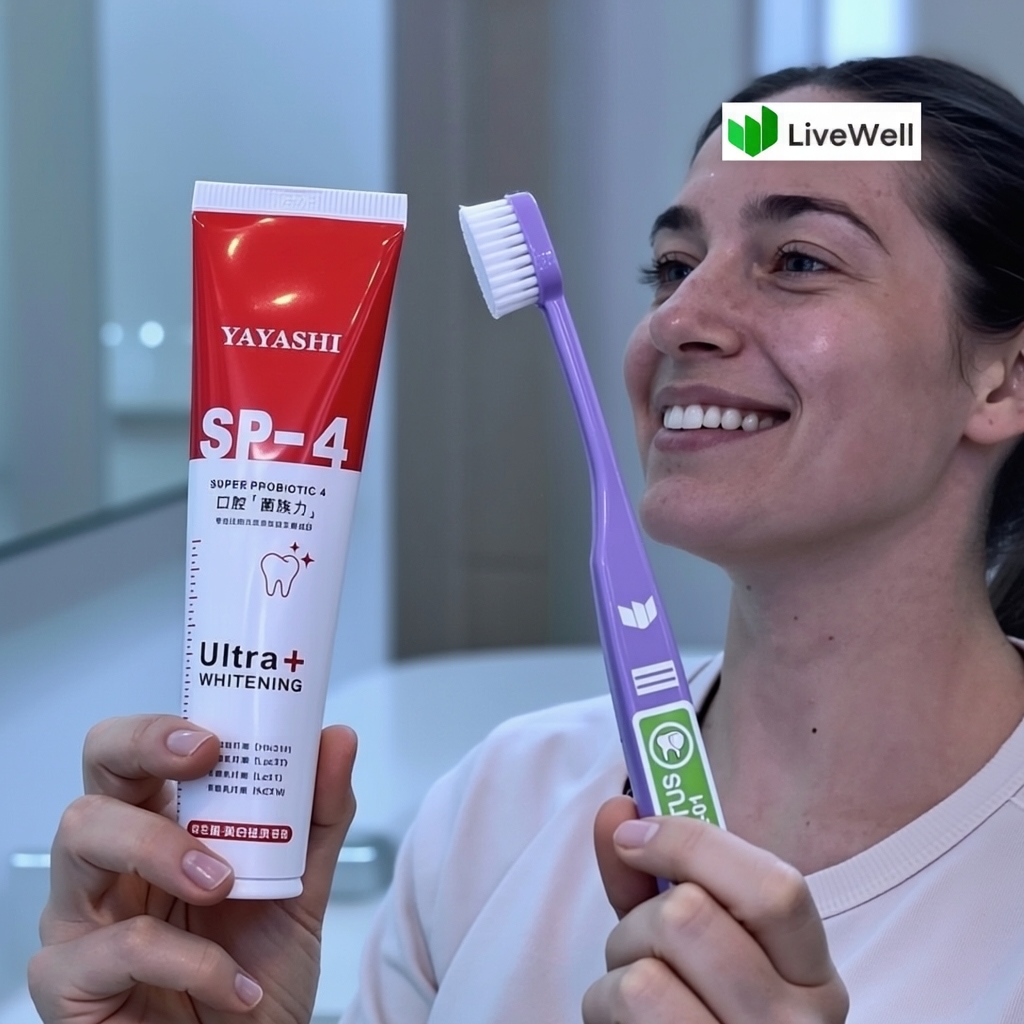 SP 4 Probiotic Ultra Whitening Toothpaste+ Lanbena Whitening Essence
